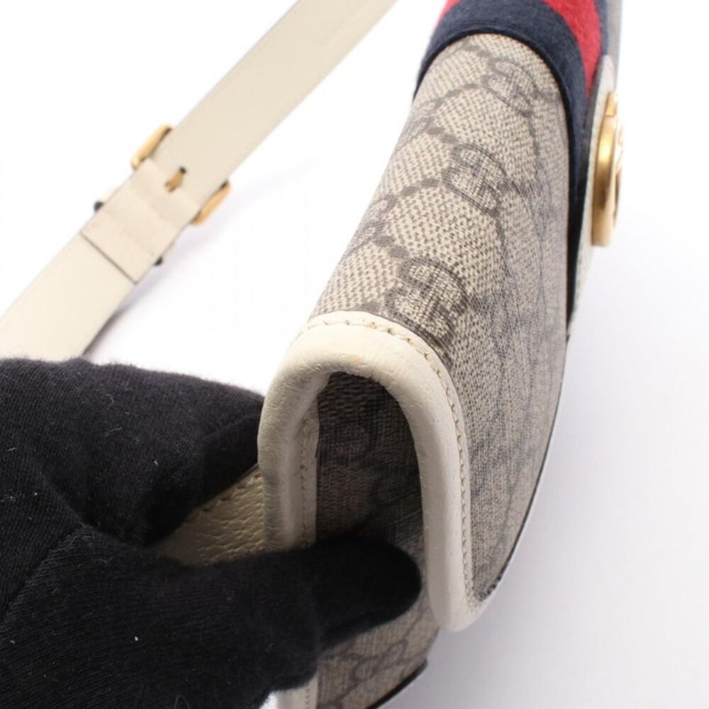 Gucci Waist Bag GG Supreme Ophidia Beige White Beige Ivory Multicolor - Picture 6 of 6